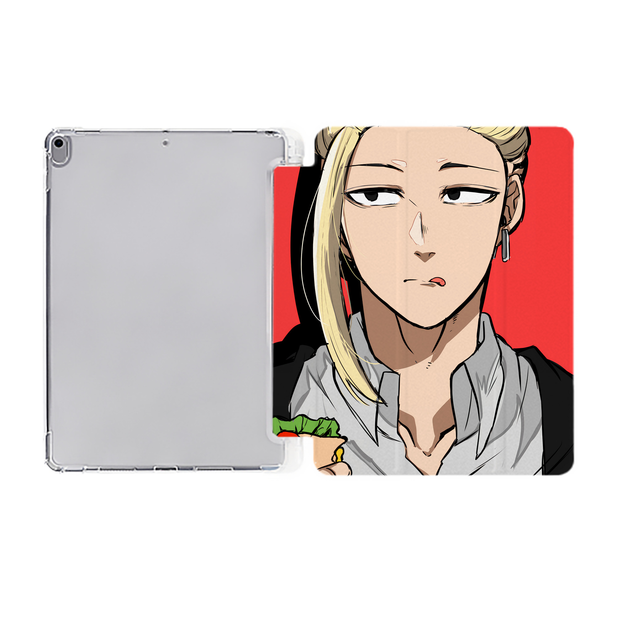 （画像用） ドラゴンクエスト Doragon Kuesuto Dragon Quest IPad ケース ペン収納付き 三つ折りスタンド PUレザー×シリコン 対応機種9.5/10.5/10.9インチ